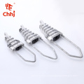 Insulated Aerial Lines Rod Aluminum alloy Wedged Type Anchoring clamp